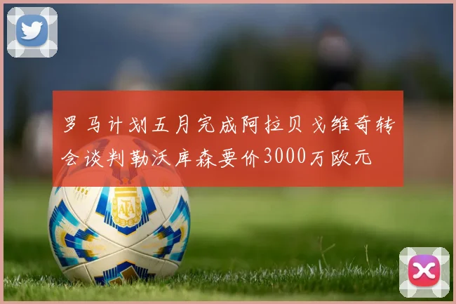罗马计划五月完成阿拉贝戈维奇转会谈判勒沃库森要价3000万欧元